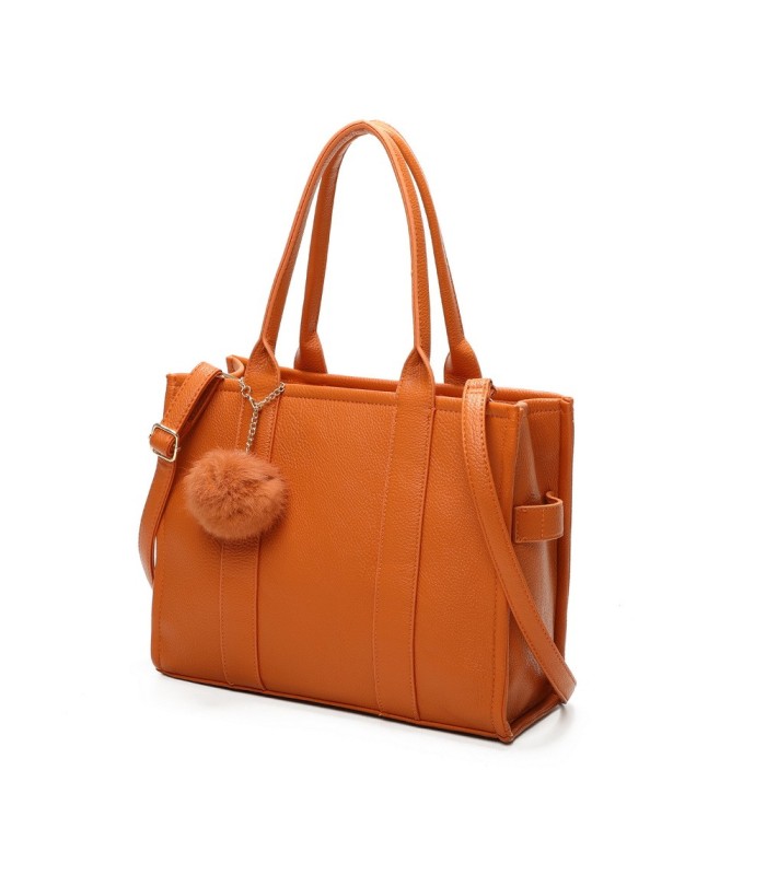 T11646 - Bolso Toten Bag Grande con pompón