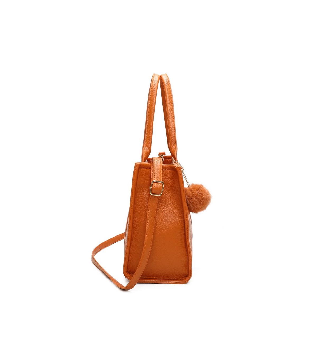 T11646 - Bolso Toten Bag Grande con pompón