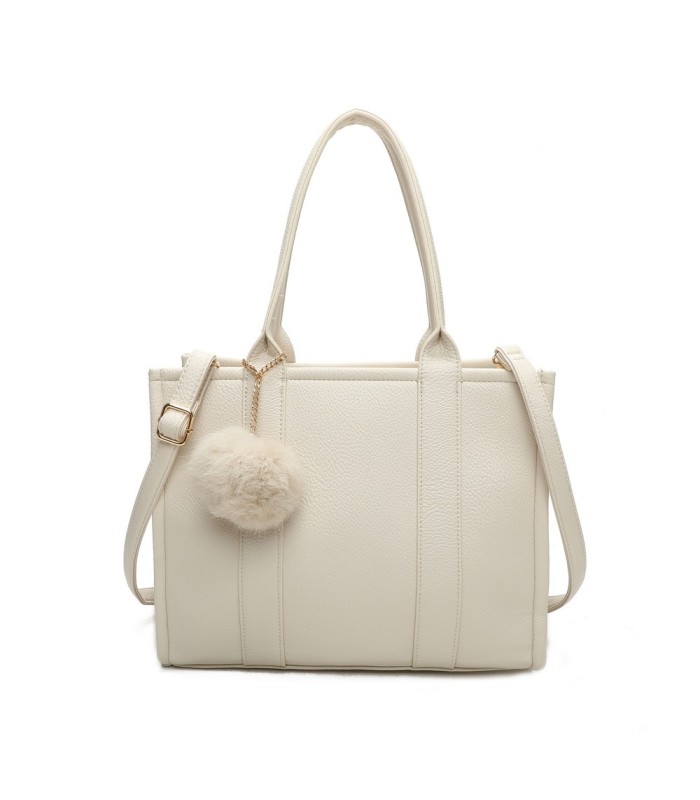 T11646 - Bolso Toten Bag Grande con pompón