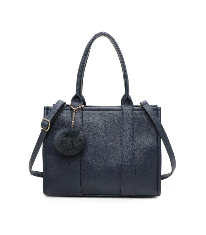 T11646 - Bolso Toten Bag Grande con pompón