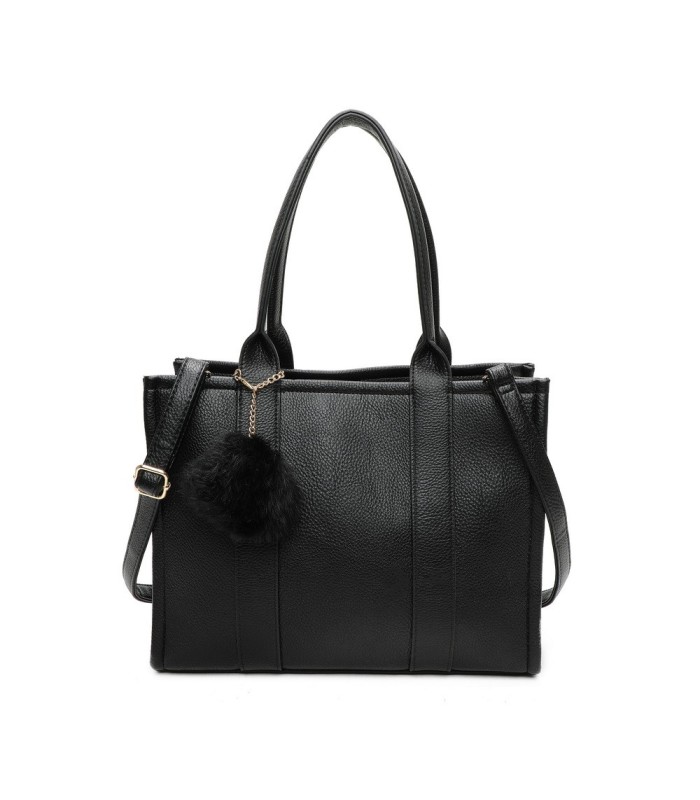 T11646 - Bolso Toten Bag Grande con pompón