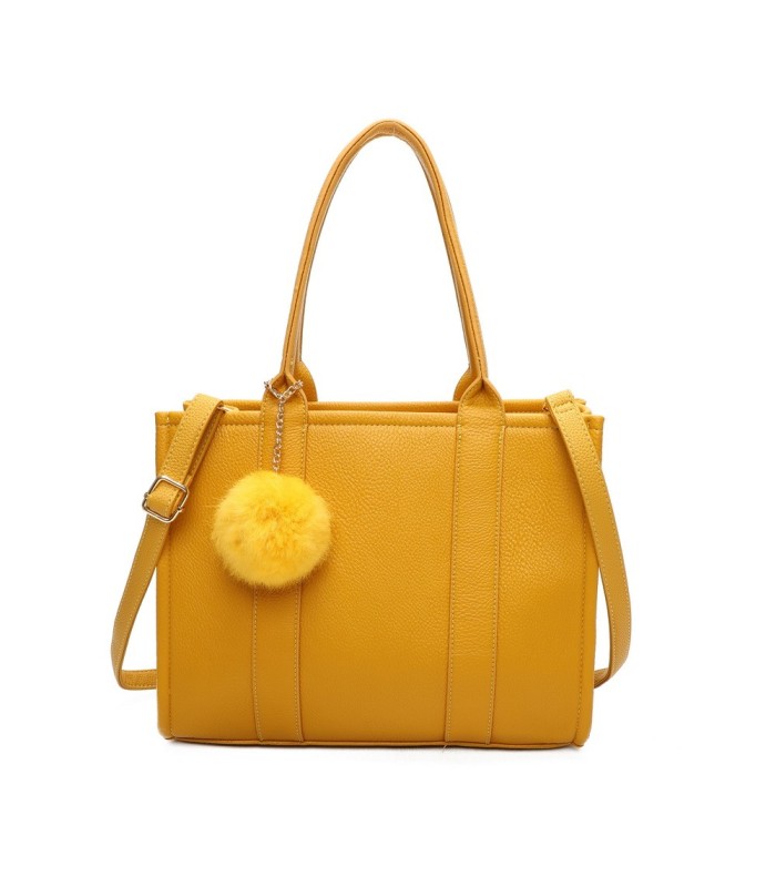 T11646 - Bolso Toten Bag Grande con pompón