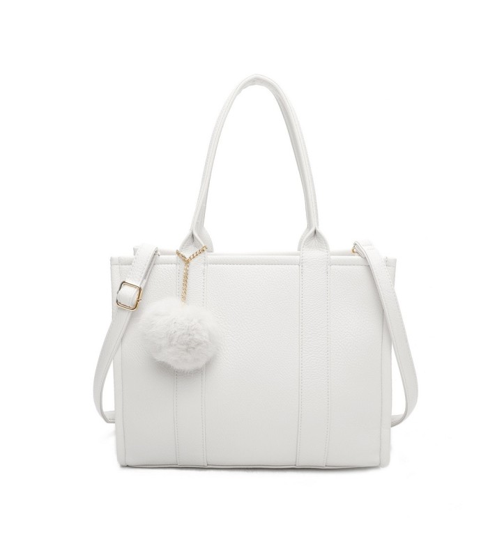 T11646 - Bolso Toten Bag Grande con pompón