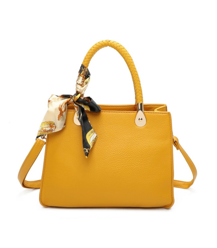 T11639 - Bolso bandolera mediano con pañuelo a juego