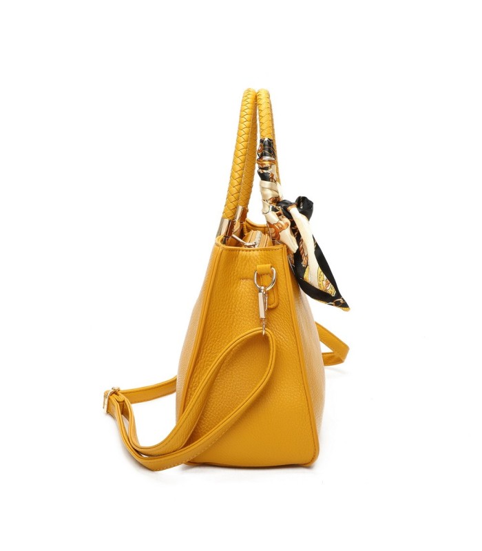 T11639 - Bolso bandolera mediano con pañuelo a juego