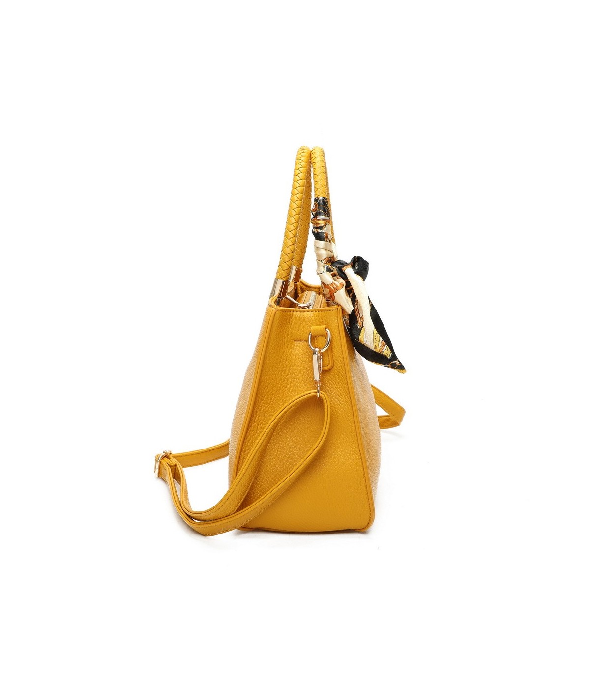 T11639 - Bolso bandolera mediano con pañuelo a juego