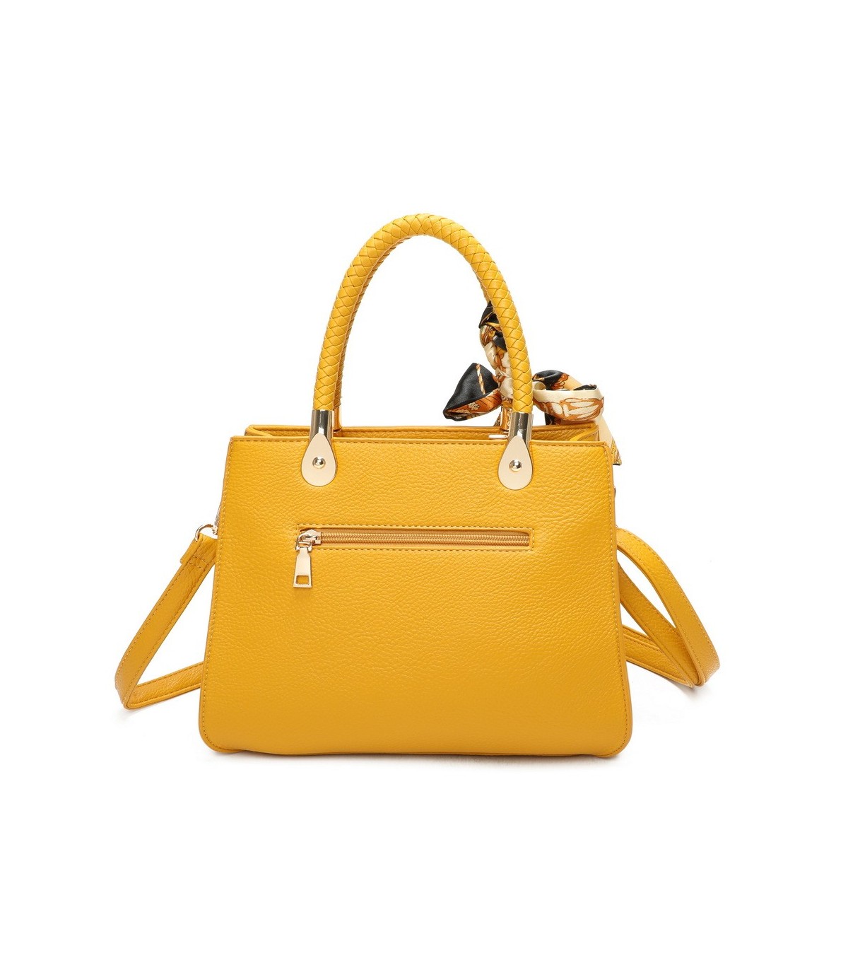 T11639 - Bolso bandolera mediano con pañuelo a juego