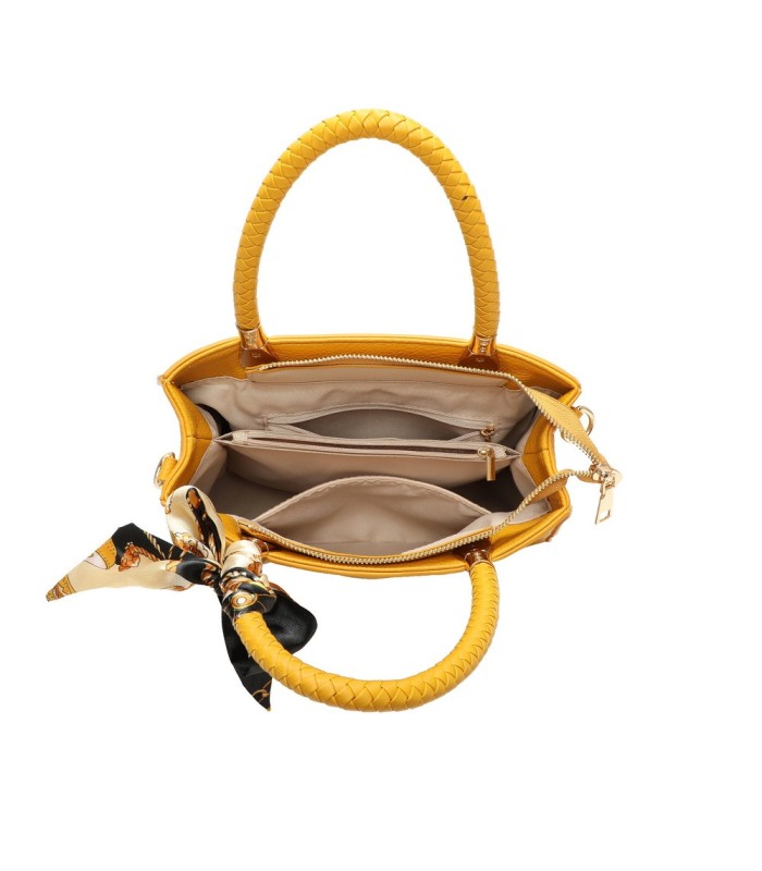T11639 - Bolso bandolera mediano con pañuelo a juego