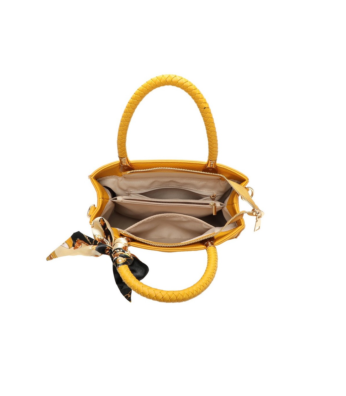 T11639 - Bolso bandolera mediano con pañuelo a juego