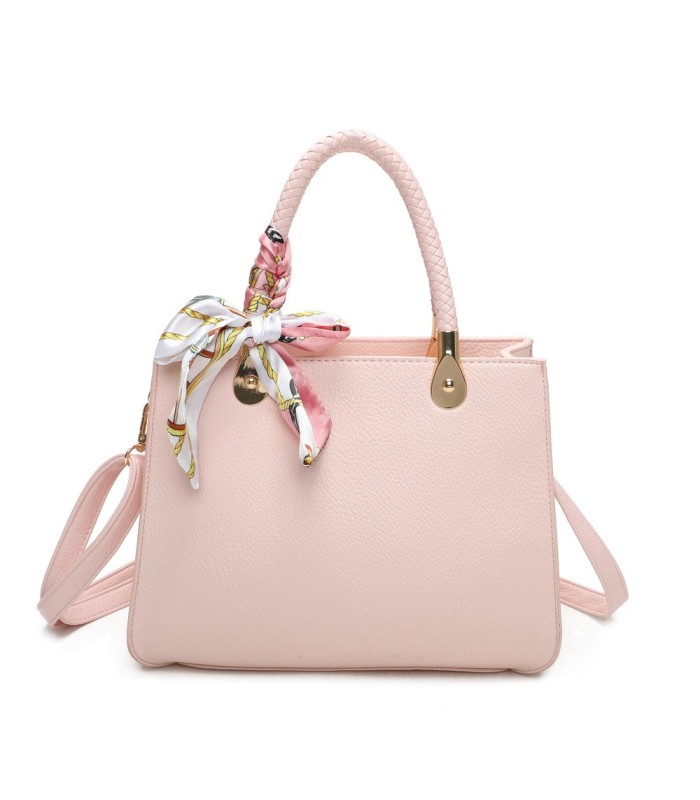 T11639 - Bolso bandolera mediano con pañuelo a juego