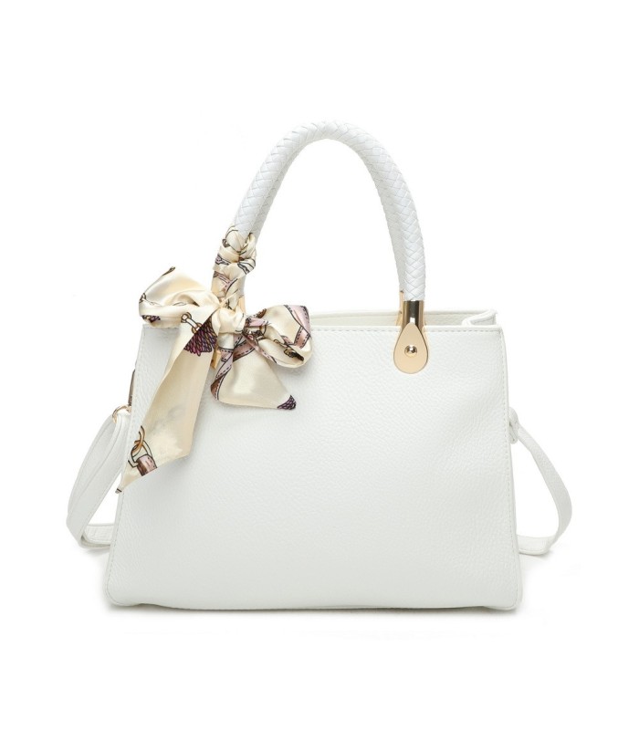 T11639 - Bolso bandolera mediano con pañuelo a juego