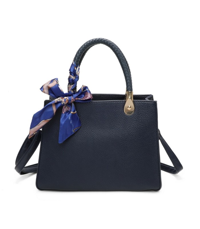 T11639 - Bolso bandolera mediano con pañuelo a juego