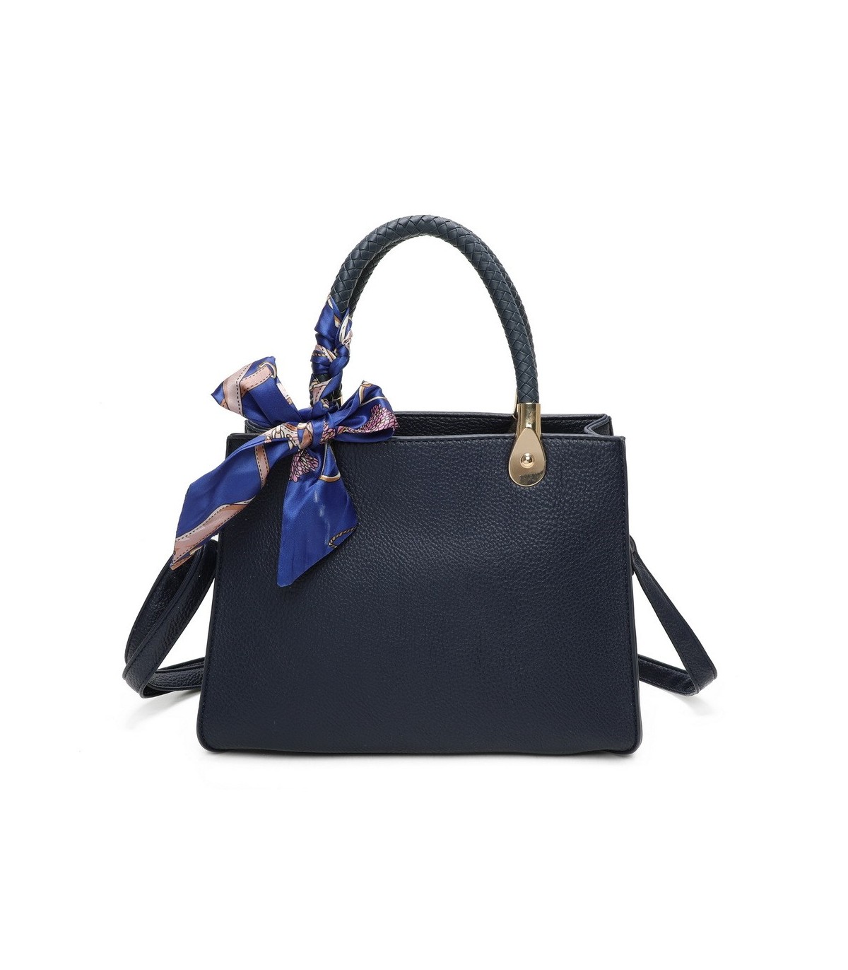 T11639 - Bolso bandolera mediano con pañuelo a juego