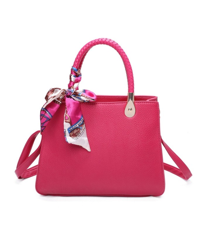 T11639 - Bolso bandolera mediano con pañuelo a juego