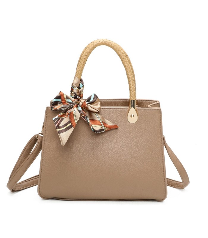 T11639 - Bolso bandolera mediano con pañuelo a juego