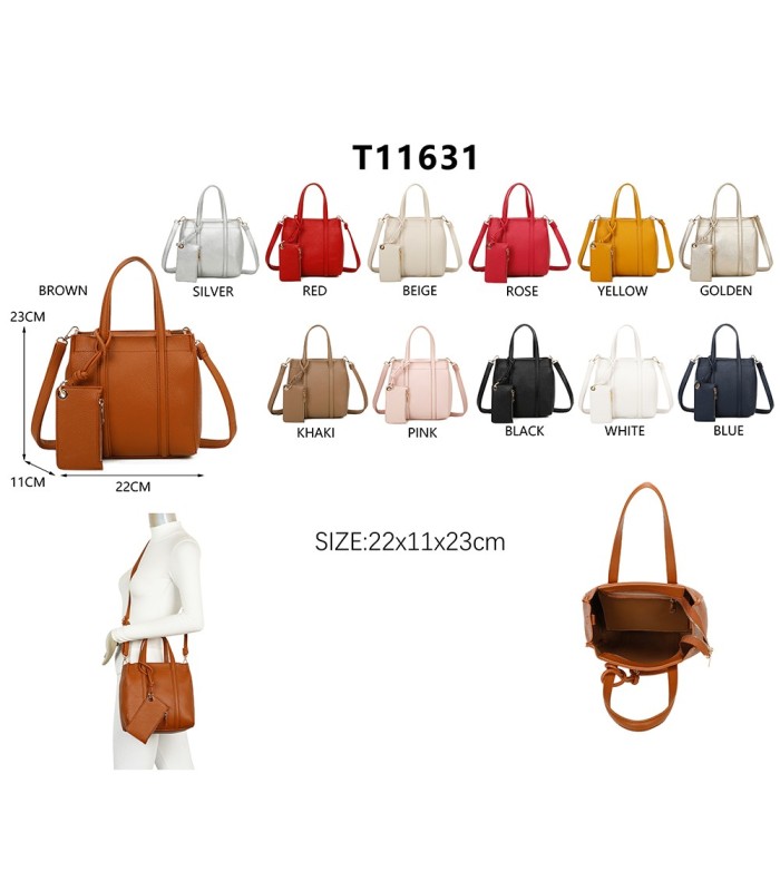 T11631 - Bolso bandolera con monedero externo