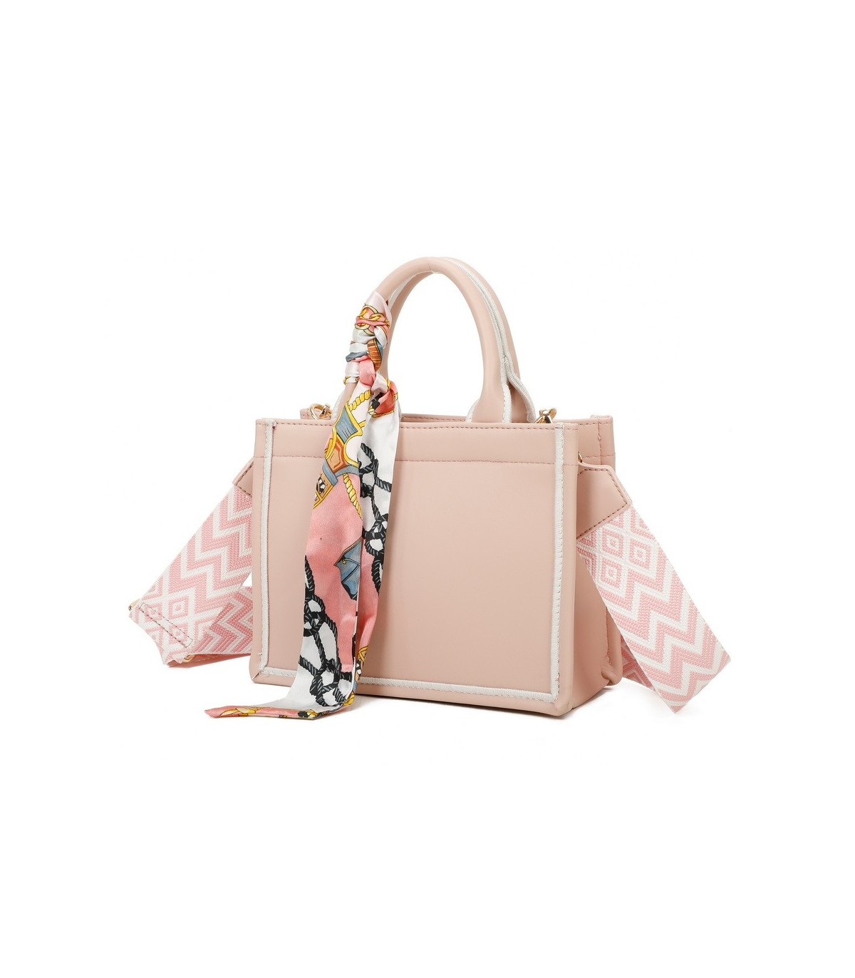 T11669 - Bolso Toten pequeño con pañuelo y asa bandolera