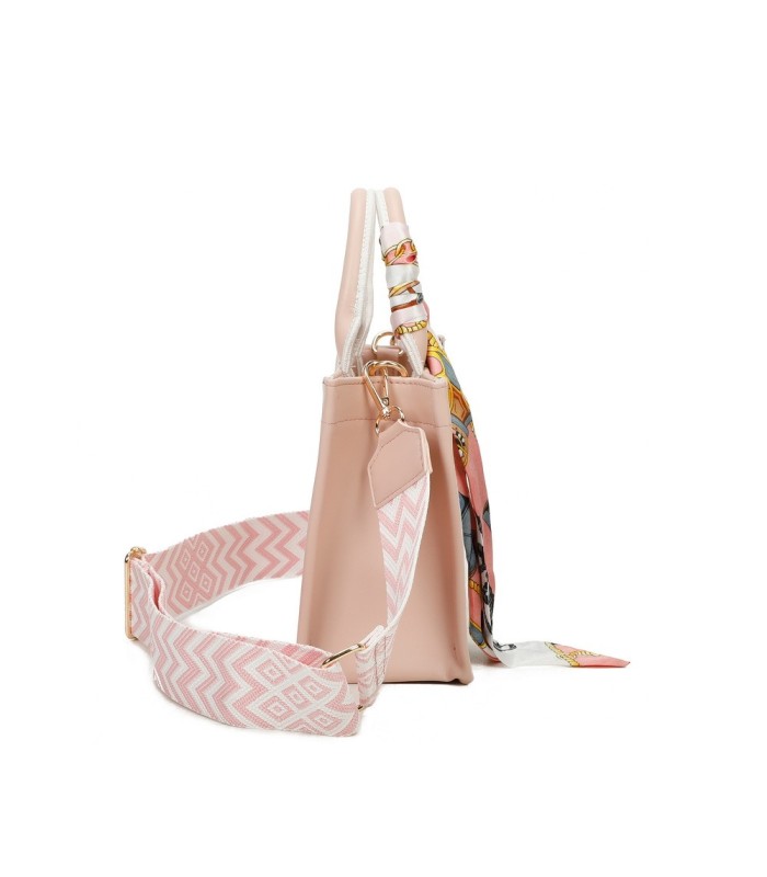 T11669 - Bolso Toten pequeño con pañuelo y asa bandolera
