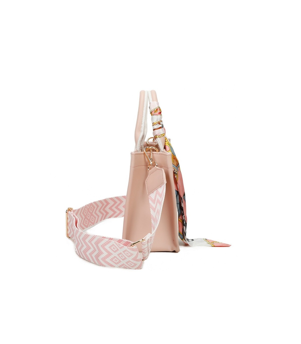 T11669 - Bolso Toten pequeño con pañuelo y asa bandolera