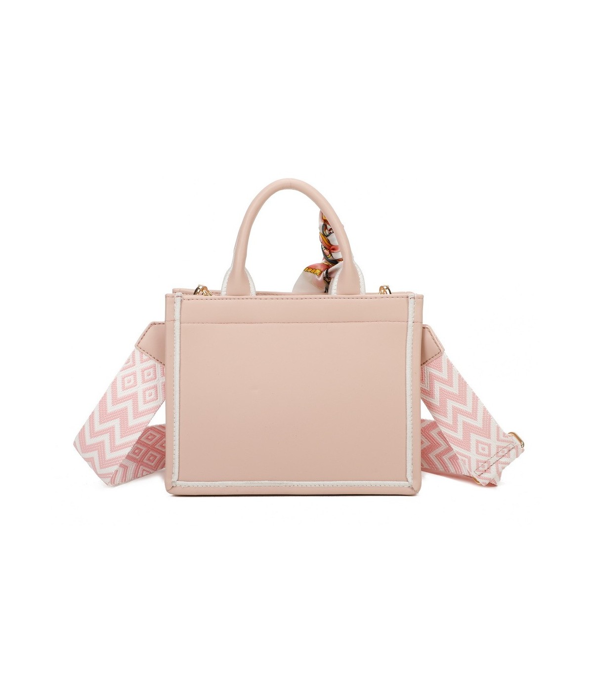T11669 - Bolso Toten pequeño con pañuelo y asa bandolera