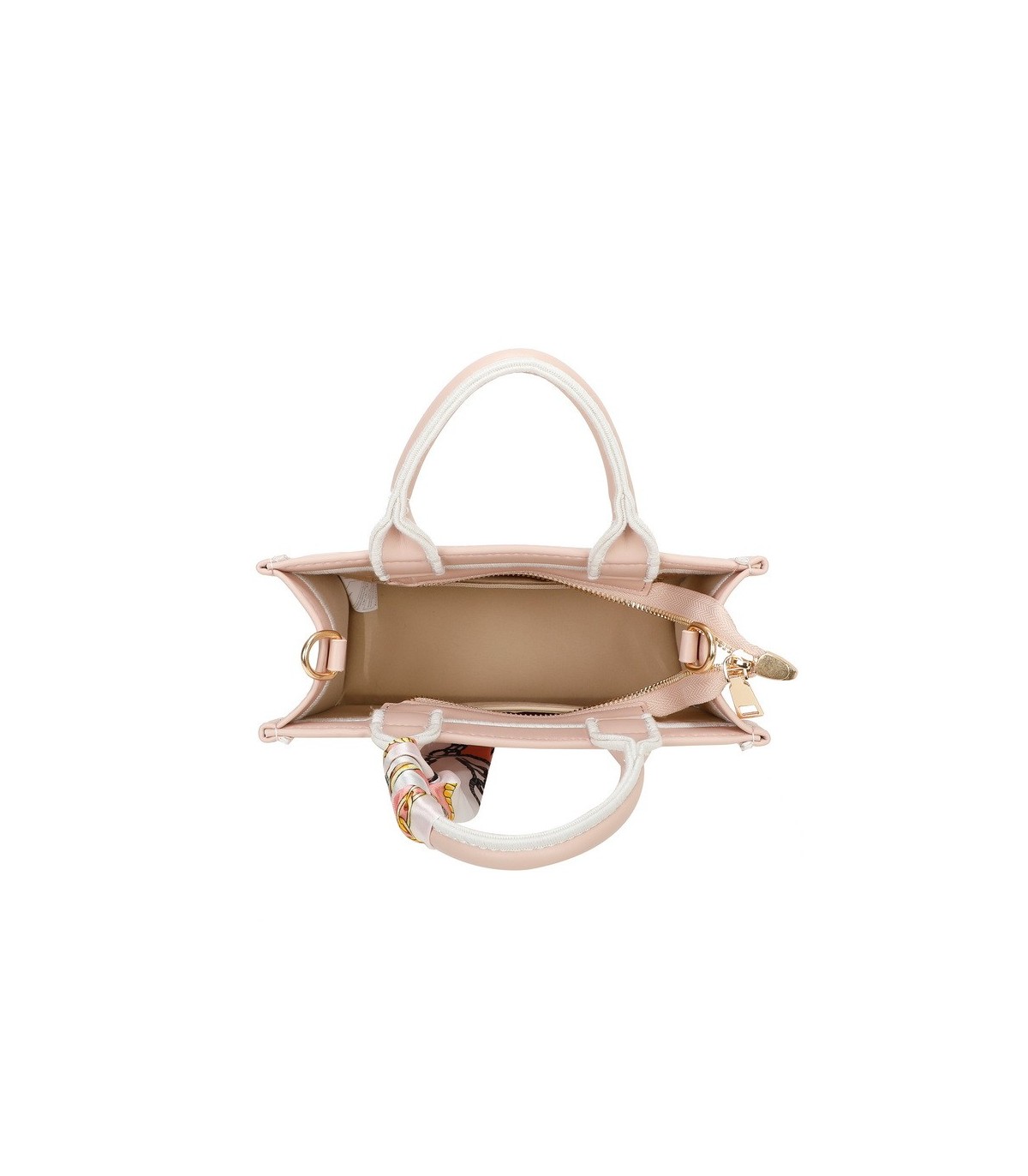 T11669 - Bolso Toten pequeño con pañuelo y asa bandolera
