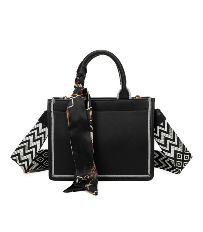 T11669 - Bolso Toten pequeño con pañuelo y asa bandolera
