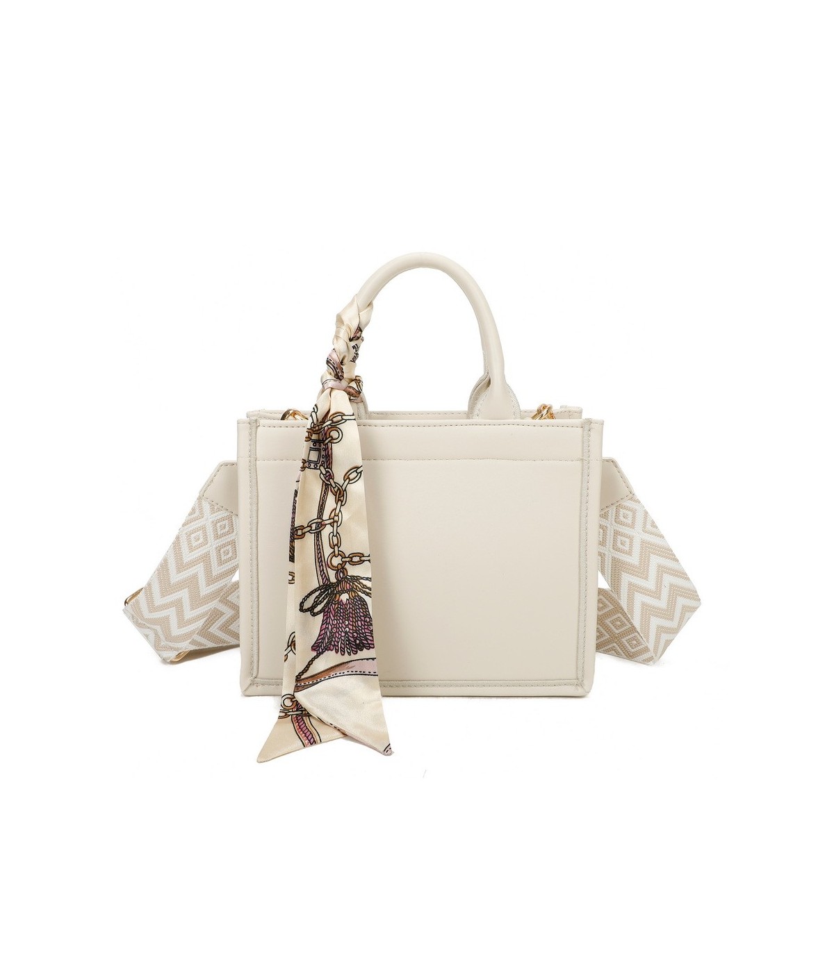 T11669 - Bolso Toten pequeño con pañuelo y asa bandolera