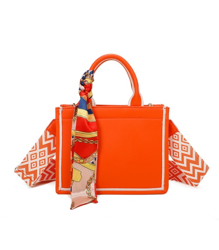 T11669 - Bolso Toten pequeño con pañuelo y asa bandolera