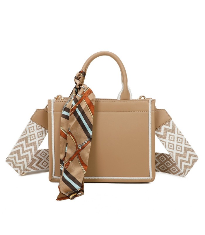 T11669 - Bolso Toten pequeño con pañuelo y asa bandolera