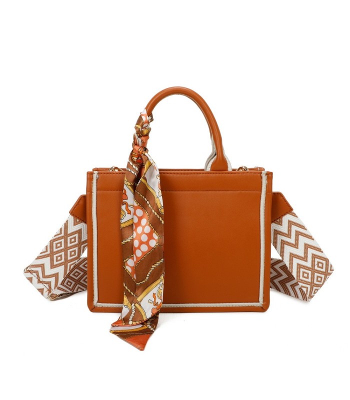 T11669 - Bolso Toten pequeño con pañuelo y asa bandolera