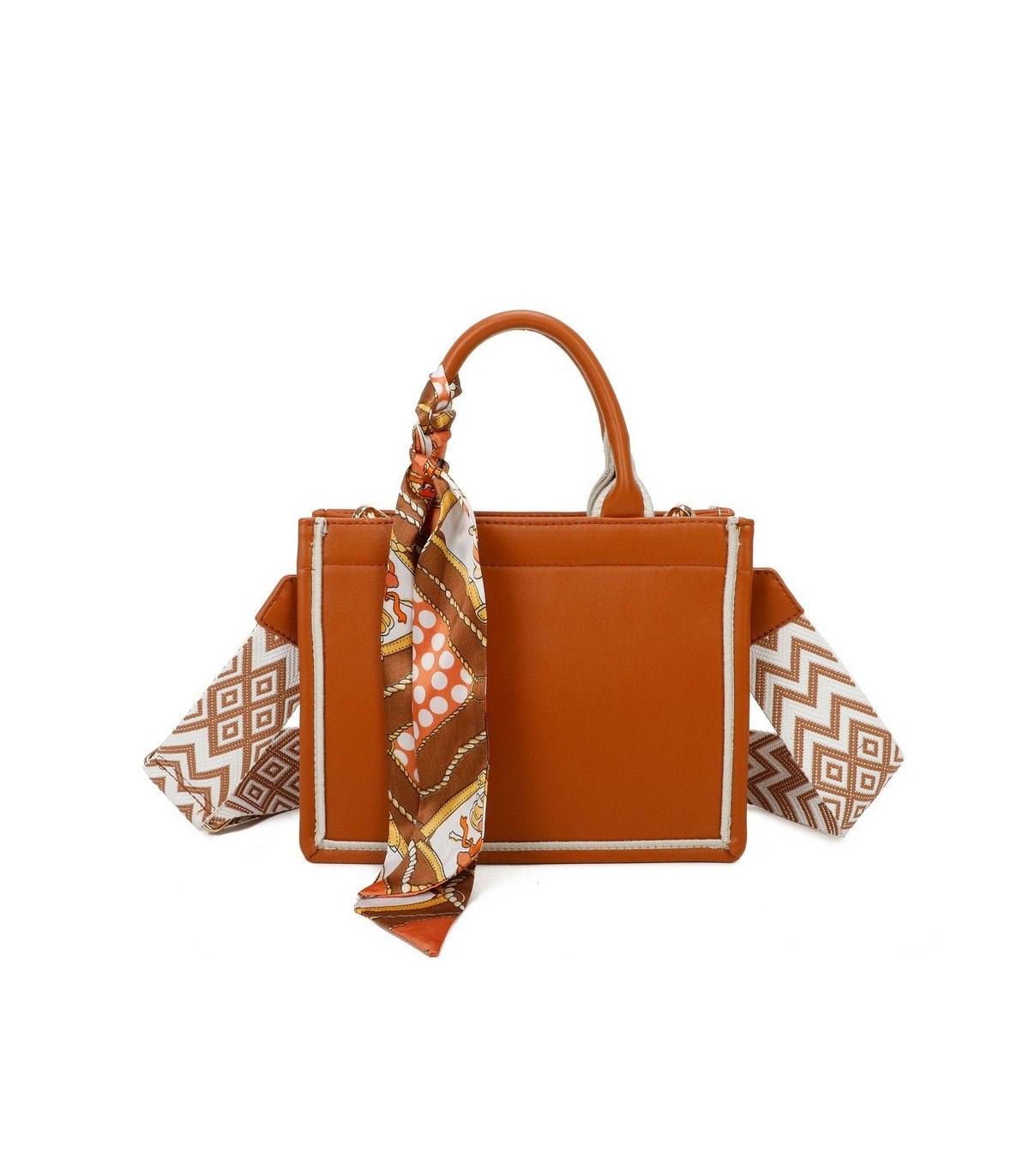 T11669 - Bolso Toten pequeño con pañuelo y asa bandolera
