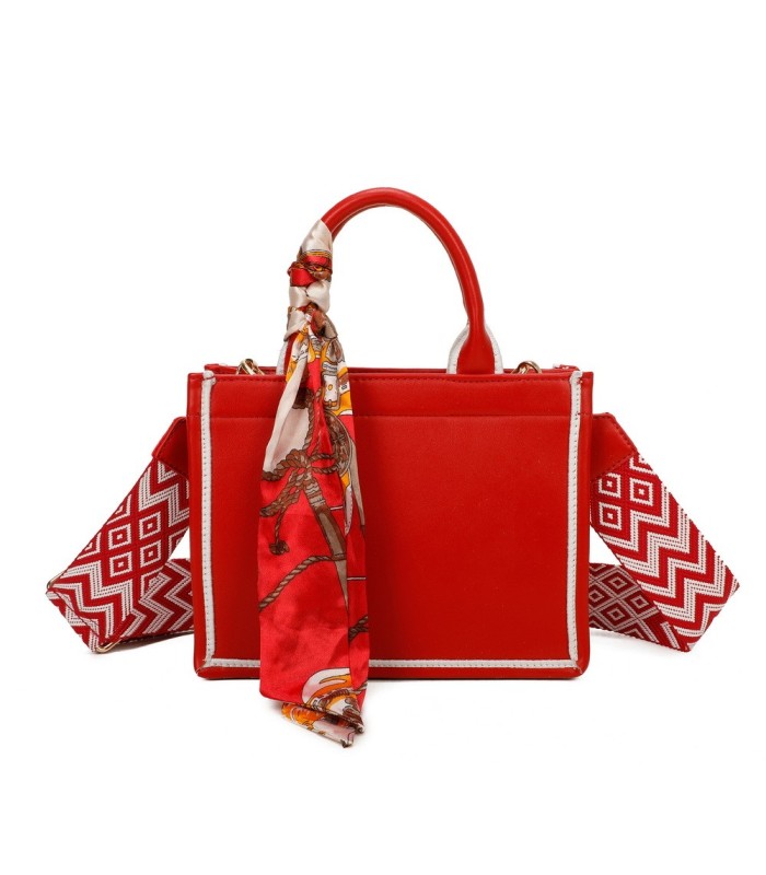 T11669 - Bolso Toten pequeño con pañuelo y asa bandolera