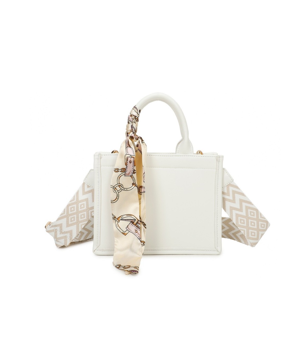 T11669 - Bolso Toten pequeño con pañuelo y asa bandolera