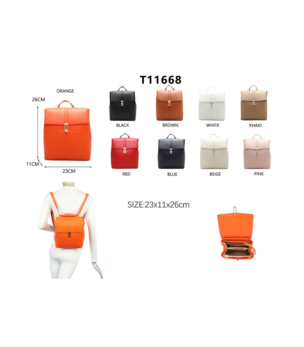 T11668 - Mochila con apertura superior