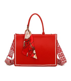 T11670 - Bolso Toten Grande  Bordado y pañuelo a juego y asa para Bandolera