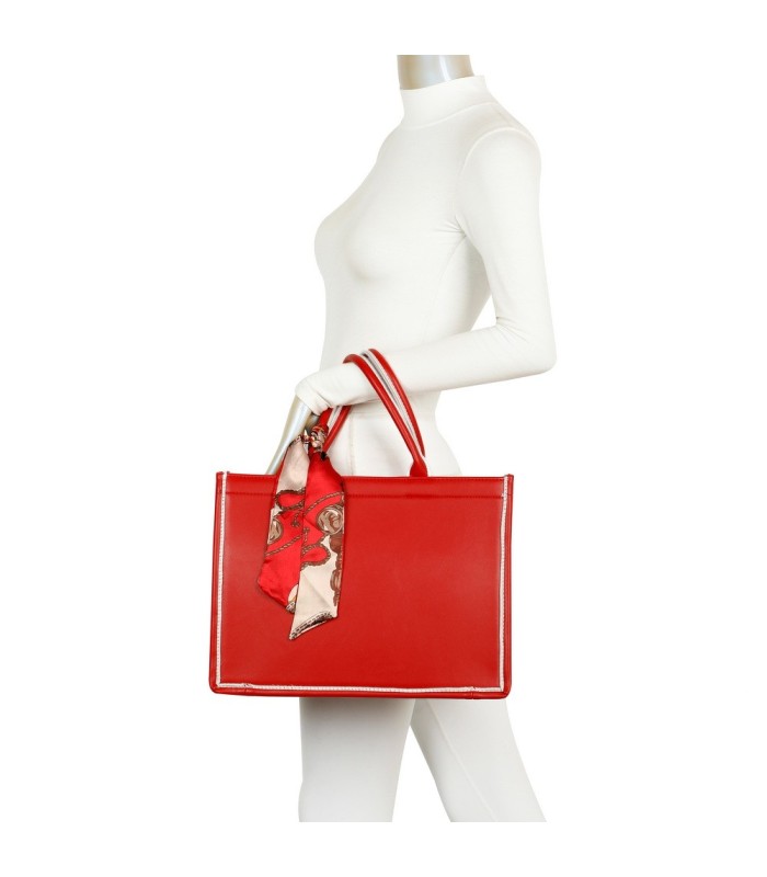 T11670 - Bolso Toten Grande  Bordado y pañuelo a juego y asa para Bandolera