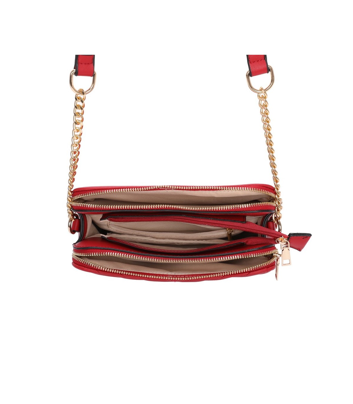 T11476 - Bolso bandolera de dos compartimentos