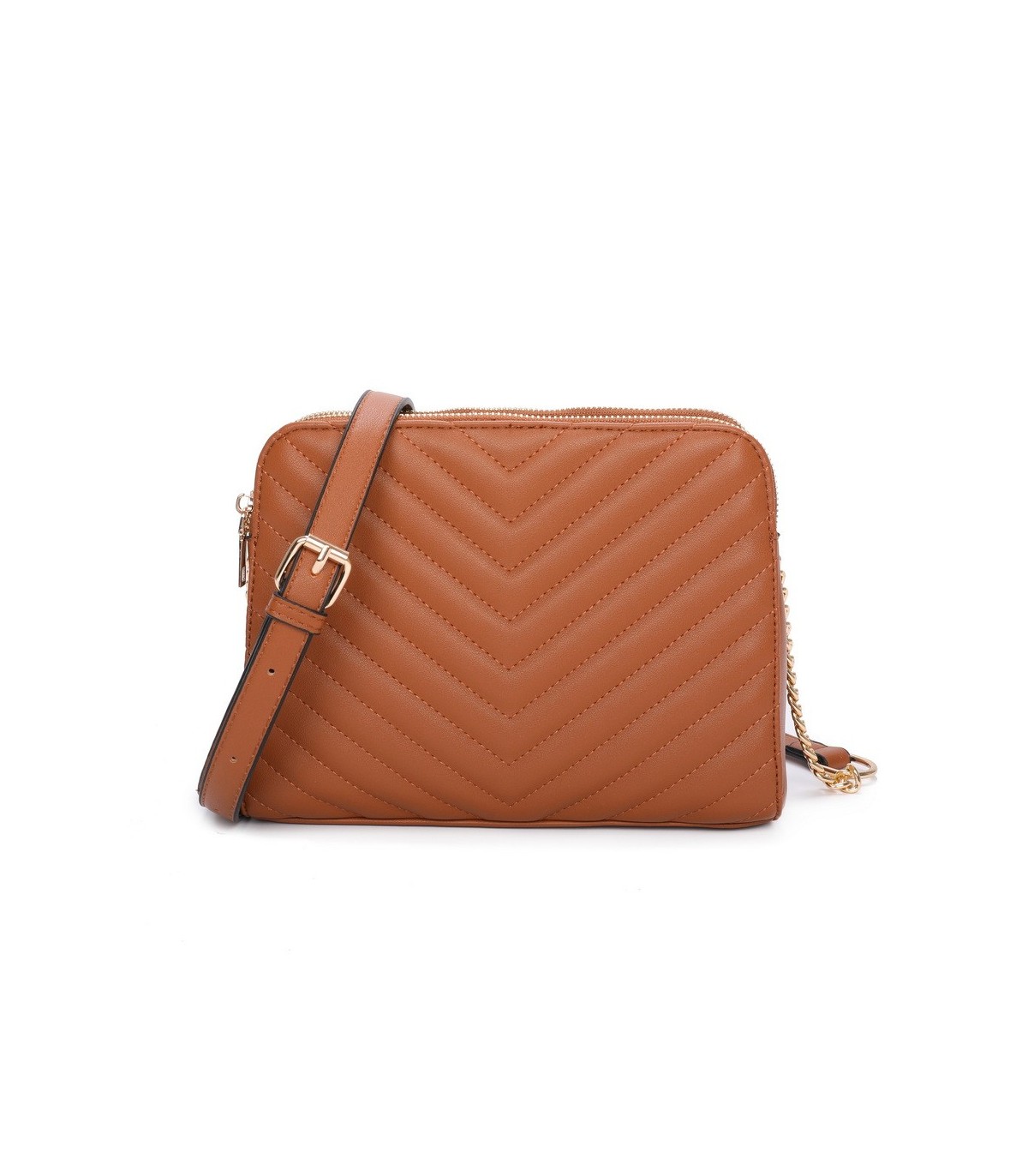 T11476 - Bolso bandolera de dos compartimentos