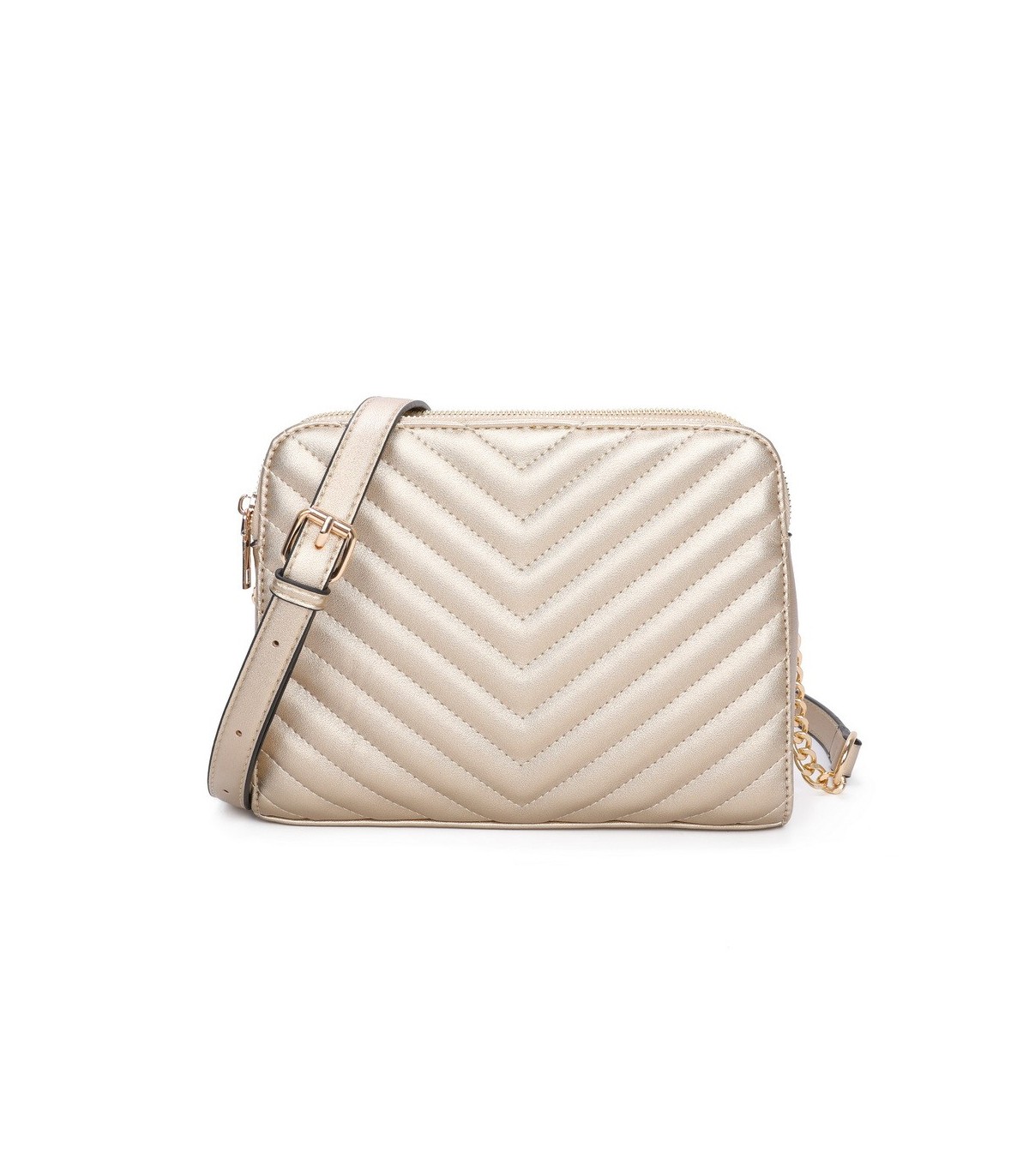 T11476 - Bolso bandolera de dos compartimentos