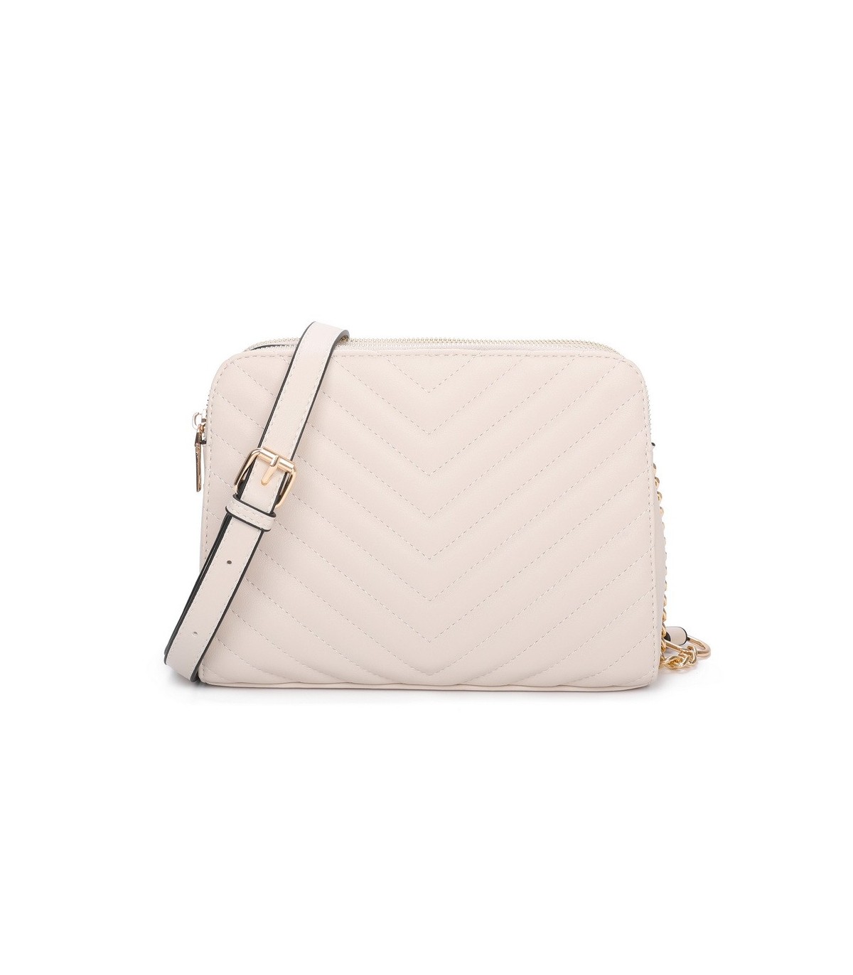 T11476 - Bolso bandolera de dos compartimentos