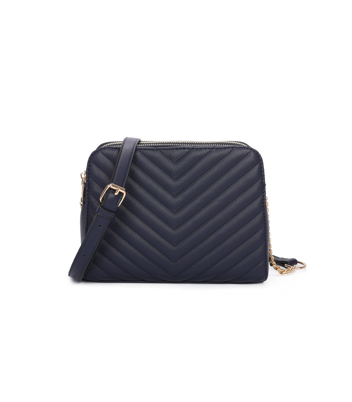 T11476 - Bolso bandolera de dos compartimentos
