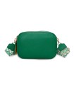 T11569 - Bolso con bandolera de estilo romboidal con dos compartimentos internos