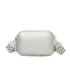 T11569 - Bolso con bandolera de estilo romboidal con dos compartimentos internos