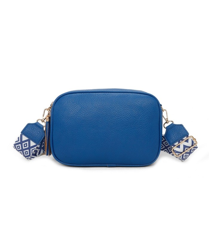T11569 - Bolso con bandolera de estilo romboidal con dos compartimentos internos