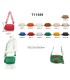 T11569 - Bolso con bandolera de estilo romboidal con dos compartimentos internos