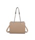 T11592 - Bolso de mano con doble asa de cadena entrelazada