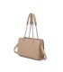 T11592 - Bolso de mano con doble asa de cadena entrelazada