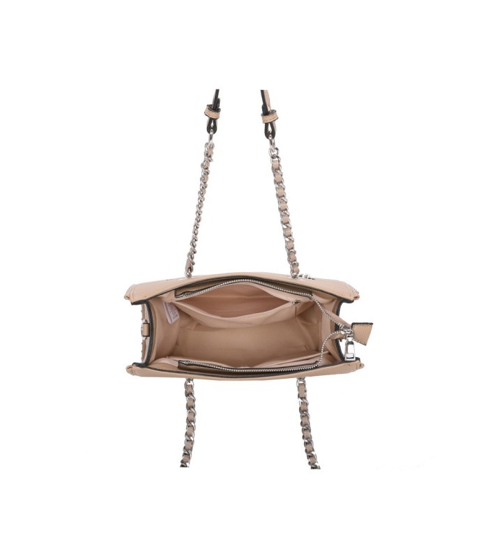 T11592 - Bolso de mano con doble asa de cadena entrelazada