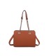 T11592 - Bolso de mano con doble asa de cadena entrelazada