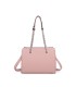T11592 - Bolso de mano con doble asa de cadena entrelazada